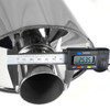 Universal DTM Style 2.5" Inlet/3" Outlet Stainless Steel Exhaust Muffler w/ Dual Tips