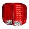 2007-2014 Chevrolet Silverado LED Tail Lights - OZ (Chrome Housing/Red Lens)