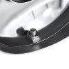 Universal 2.5" Inlet/4" Outlet Stainless Steel Spiral Flow Exhaust Muffler w/ Slanted Tip