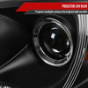 1998-2001 Mercedes Benz W163 ML Class Projector Headlights w/ SMD LED Light Strip (Matte Black Housing/Clear Lens)