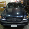 1998-2001 Mercedes Benz W163 ML Class Projector Headlights w/ SMD LED Light Strip (Matte Black Housing/Clear Lens)