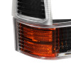 1999-2004 Ford F-250/F-350/F-450/F-550/Excursion Corner Lights (Matte Black Housing/Clear Lens)