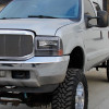 1999-2004 Ford F-250/F-350/F-450/F-550/Excursion Corner Lights (Matte Black Housing/Clear Lens)