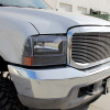 1999-2004 Ford F-250/F-350/F-450/F-550/Excursion Corner Lights (Matte Black Housing/Clear Lens)