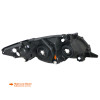 2009-2010 Toyota Corolla Factory Style Crystal Headlights w/ Amber Reflector (Matte Black Housing/Clear Lens)