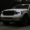 2004-2008 Ford F-150/ 2006-2008 Lincoln Mark LT Switchback Sequential LED C-Bar Projector Headlights (Matte Black Housing/Clear Lens)
