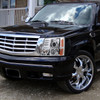 2002-2006 Cadillac Escalade Dual Halo Projector Headlights w/ SMD LED Light Strip (Chrome Housing/Clear Lens)