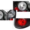 1997-2004 Ford F-150 Flareside Tail Lights (Matte Black Housing/Clear Lens)