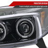 2003-2005 Toyota 4Runner Dual Halo Projector Headlights (Jet Black Housing/Clear Lens)