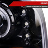 1999-2004 Ford F-250/F-350/F-450/F-550/Excursion Dual Halo Projector Headlights (Jet Black Housing/Clear Lens)