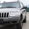 1999-2004 Jeep Grand Cherokee Dual Halo Projector Headlights (Chrome Housing/Clear Lens)