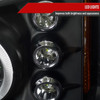 2002-2006 Chevrolet Avalanche/ 2003-2007 Silverado Dual Halo Projector Headlights (Matte Black Housing/Clear Lens)