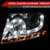 2004-2008 Ford F-150/ 2006-2008 Lincoln Mark LT Halo Projector Headlights w/ SMD LED Light Strip & LED Turn Signal Lights (Chrome Housing/Clear Lens)