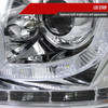 2004-2008 Ford F-150/ 2006-2008 Lincoln Mark LT Halo Projector Headlights w/ SMD LED Light Strip & LED Turn Signal Lights (Chrome Housing/Clear Lens)