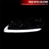 2006-2011 Honda Civic 4DR Sedan Factory Style Headlights w/ LED Strip (Chrome Housing/Smoked Lens)