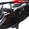 2006-2011 Honda Civic 4DR Sedan Factory Style Headlights w/ LED Strip (Chrome Housing/Smoked Lens)