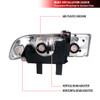 1998-2004 Chevrolet S10/Blazer Factory Style Headlights (Chrome Housing/Smoked Lens)