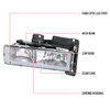 1988-1998 Chevrolet C/K C10/Tahoe/Suburban/Silverado GMC Sierra/Yukon/Suburban LED Bar Crystal Headlights (Chrome Housing/Clear Lens)