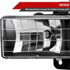 1988-1998 Chevrolet C/K C10/Tahoe/Suburban/Silverado GMC Sierra/Yukon/Suburban Crystal Headlights (Matte Black Housing/Clear Lens)