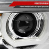 1995-2001 BMW E38 7 Series LED Bar Dual Halo Projector Headlights (Chrome Housing/Clear Lens)