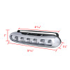 Universal 3W Clear Lens 6 LED Daytime Running Lights
