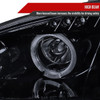 2001-2005 Mazda Miata MX-5 Dual Halo Projector Headlights (Glossy Black Housing/Smoked Lens)