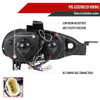 2001-2005 Mazda Miata MX-5 Dual Halo Projector Headlights (Glossy Black Housing/Smoked Lens)