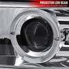 1999-2002 Chevrolet Silverado/ 2000-2006 Tahoe Suburban Dual Halo Projector Headlights (Chrome Housing/Clear Lens)