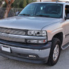 1999-2002 Chevrolet Silverado/ 2000-2006 Tahoe Suburban Dual Halo Projector Headlights (Chrome Housing/Clear Lens)