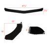 Universal Glossy Black Polypropylene 3PC Bumper Lip
