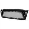2005-2011 Toyota Tacoma Glossy Black ABS Rivet Style Grille w/ Stainless Steel Mesh