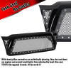 2005-2011 Toyota Tacoma Glossy Black ABS Rivet Style Grille w/ Stainless Steel Mesh