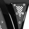 2005-2011 Toyota Tacoma Glossy Black ABS Rivet Style Grille w/ Stainless Steel Mesh