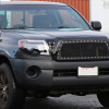 2005-2011 Toyota Tacoma Glossy Black ABS Rivet Style Grille w/ Stainless Steel Mesh