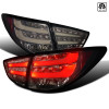 2010-2012 Hyundai Tucson LED Tail Lights (Chrome Housing/Smoke Lens)