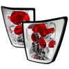 2005-2006 Jeep Grand Cherokee Tail Lights (Chrome Housing/Clear Lens)