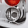 2005-2006 Jeep Grand Cherokee Tail Lights (Chrome Housing/Clear Lens)