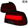 2001-2003 BMW E39 5 Series Sedan LED Tail Lights (Chrome Housing/Red Smoke Lens)