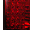2007-2014 Chevrolet Tahoe/Suburban LED Tail Lights (Chrome Housing/Red Clear Lens)