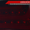 2004-2007 BMW E60 5 Series Sedan LED Tail Lights (Chrome Housing/Red Smoked Lens)