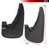 2009-2018 Dodge RAM 1500 / 2019-2021 Dodge RAM Classic / 2010-2018 RAM 2500 3500 Black ABS Front & Rear Mud Flap Splash Guards (Models without OEM Wheel Lip Moldings)