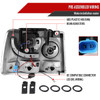 1999-2002 Chevrolet Silverado 1PC Projector Headlights w/ LED Light Strip & Bumper Lights (Black Housing/Smoked Lens)