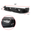 2015-2021 Chevrolet Colorado/ GMC Canyon Black Heavy Duty Steel Rear Step Bumper w/ License Lamp