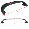 2006-2011 Honda Civic 4DR Sedan Black ABS MG Style Rear Spoiler Wing