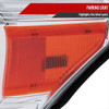 2011-2016 F-250 F-350 F-450 F-550 Dual Halo Projector Headlights w/ LED Turn Signal Lights (Chrome Housing/Clear Lens)