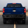 2007-2018 Chevrolet Silverado 1500 Black Heavy Duty Steel Rear Step Bumper w/ License Lamp