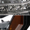 2009-2014 Ford F-150 Dual U-Ring Halo Projector Headlights w/ LED Light Strip (Chrome Housing/Clear Lens)
