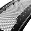 2015-2017 Ford F-150 Glossy Black ABS Rivet Style Grille w/ Stainless Steel Mesh