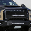 2015-2017 Ford F-150 Glossy Black ABS Rivet Style Grille w/ Stainless Steel Mesh