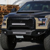 2015-2017 Ford F-150 Glossy Black ABS Rivet Style Grille w/ Stainless Steel Mesh